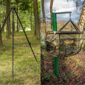 Solar Tackle A1 WEIGH TRI POD + Large Camo Retainer weigh Sling CA27