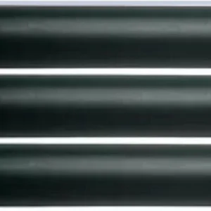 3 X Leeda 5'6" 2.5" Plastic Rod Tubes Black With End Caps