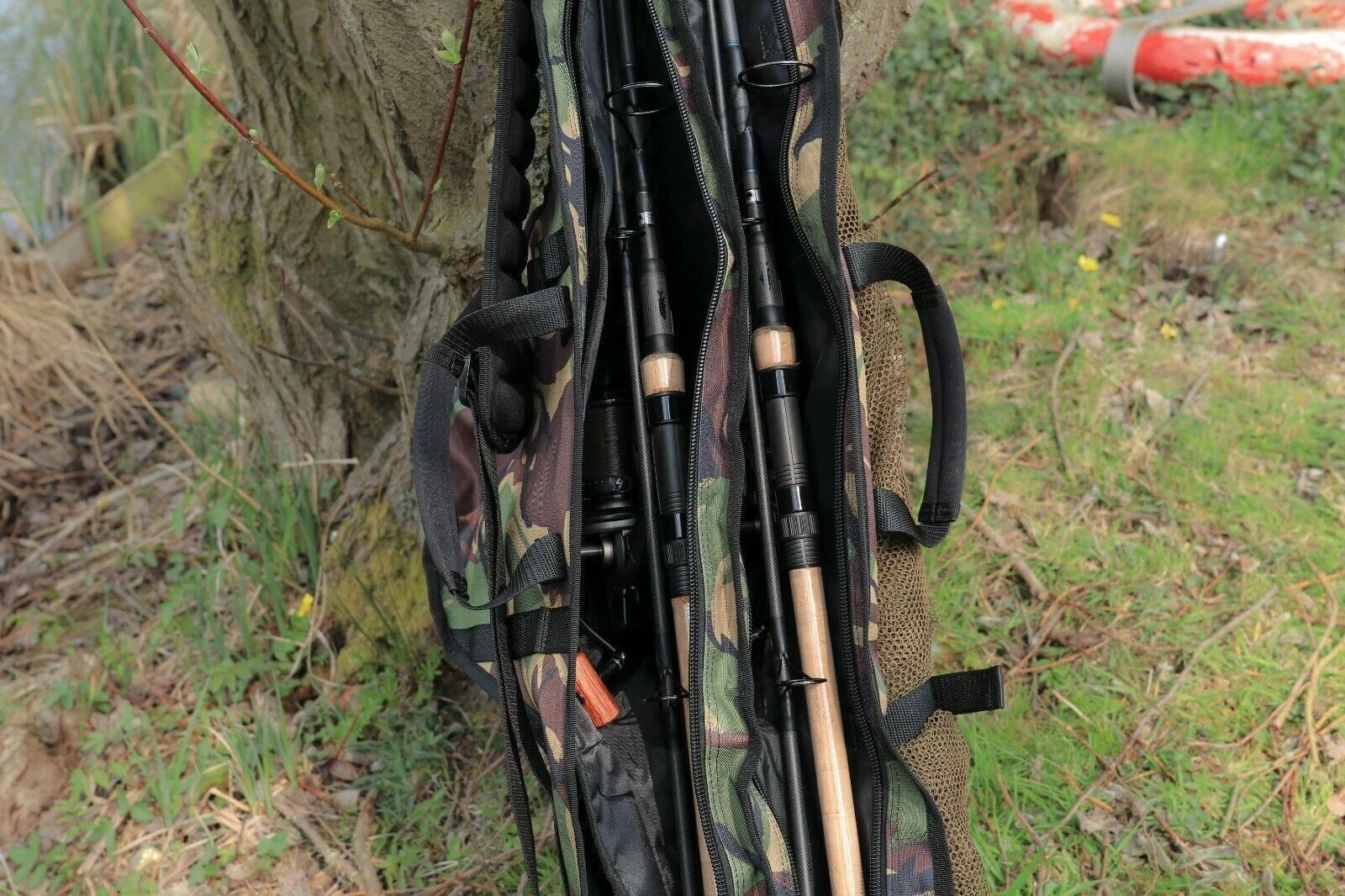 Patriot DPM Camo 10ft Rod Holdalls Padded 2 or 3 Rod All 10ft 2 PC Rods Fit - Image 2