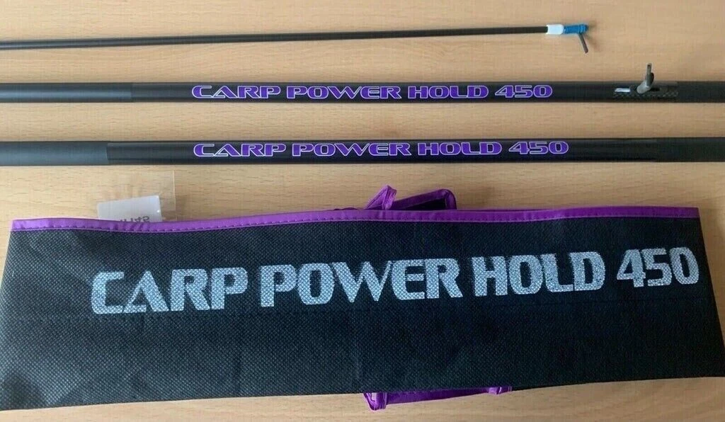 Carp Power 4.5m Carbon Margin Pole 450 + Side Puller Top Kit Elasticated